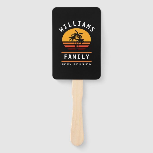 おもしろいファミリー懇親会サマーバケーショントロピカルビーチ ハンドファン (正面)