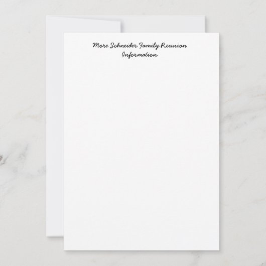 おもしろいファミリー懇親会パーティー又はイベント招待状 招待状 (裏面)