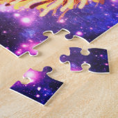 おもしろいファミリー銀河系ライオン動物キッズ ジグソーパズル (側面)