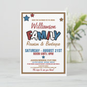 おもしろいファミリ懇親会招待状 招待状 (スタンド正面)