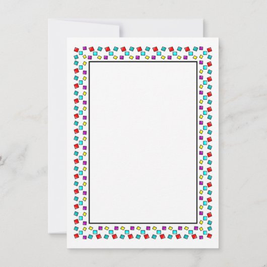 おもしろいファミリ懇親会日付招待状カードの保存 招待状 (裏面)