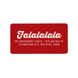 おもしろいファララはっきりしたスクリプモダントホリデーアドレス ラベル