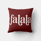 おもしろいファララタイポグラフィクリスマス クッション (裏面)