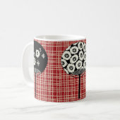 おもしろいファンのおもしろいのマグ コーヒーマグカップ (正面左)