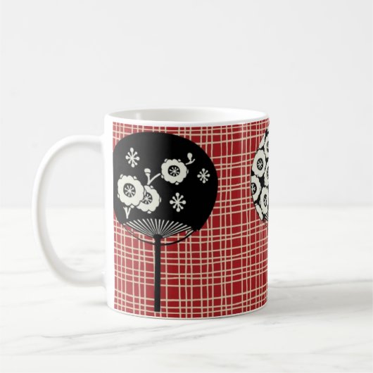 おもしろいファンのおもしろいのマグ コーヒーマグカップ (左)