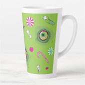 おもしろいファンキーの甘い死とキャンディ! カフェラテマグ (右)