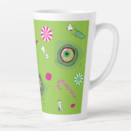 おもしろいファンキーの甘い死とキャンディ！ カフェラテマグ