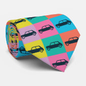 おもしろいファンキーチェッカーボードミニクーパー ネクタイ (ロール)