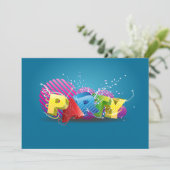 おもしろいファンキーパーティの招待状 招待状 (スタンド正面)