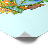 おもしろいファンキーフィッシュポスター16 x 24 ポスター (角)