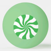 おもしろいファンキーペパーミントキャンディ'Treat'カスタマイズ 卓球ボール (裏面)