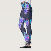 おもしろいファンキー花レギンス レギンス (左)