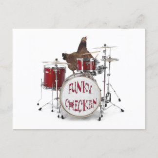 おもしろいファンキー鶏はがき ポストカード