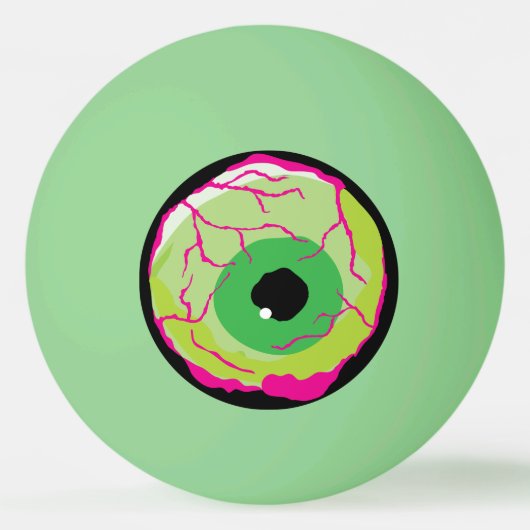 おもしろいファンキーZombie Eyeball Beerまたは 卓球ボール (裏面)