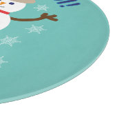 おもしろいファンシーで全てのクール雪だるま刑事 カッティングボード (角)