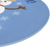 おもしろいファンシーで全てのクール雪だるま刑事 カッティングボード (角)
