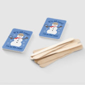 おもしろいファンシーで全てのクール雪だるま刑事 ハンドファン (組立なし)