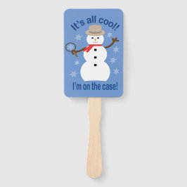 おもしろいファンシーで全てのクール雪だるま刑事 ハンドファン
