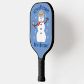 おもしろいファンシーで全てのクール雪だるま刑事 ピックルボールラケット (左)