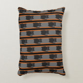 おもしろいファンシーとハロウィン黒猫 アクセントクッション (正面(垂直))