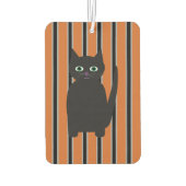 おもしろいファンシーとハロウィン黒猫 カーエアーフレッシュナー (裏面)