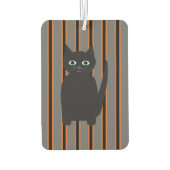 おもしろいファンシーとハロウィン黒猫 カーエアーフレッシュナー (裏面)