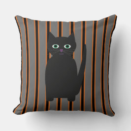 おもしろいファンシーとハロウィン黒猫 クッション