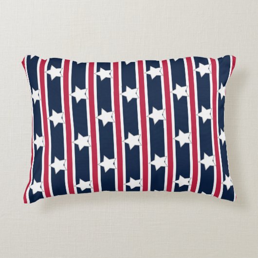 おもしろいファンシーと愛国的な星条旗 アクセントクッション (正面)
