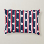 おもしろいファンシーと愛国的な星条旗 アクセントクッション (裏面)