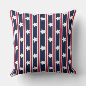 おもしろいファンシーと愛国的な星条旗 クッション (裏面)