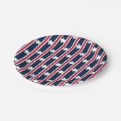 おもしろいファンシーと愛国的な星条旗 ペーパープレート (アングル)