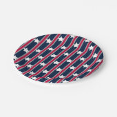 おもしろいファンシーと愛国的な星条旗 ペーパープレート (アングル)