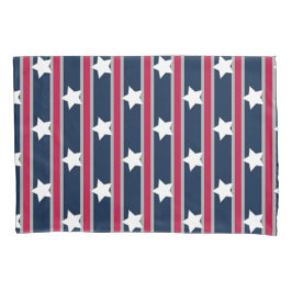 おもしろいファンシーと愛国的な星条旗 枕カバー