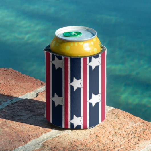 おもしろいファンシーと愛国的な星条旗 缶クーラー (インサイチュ プール)