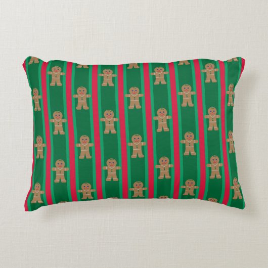 おもしろいファンシージンジャーブレッドマン アクセントクッション (正面)