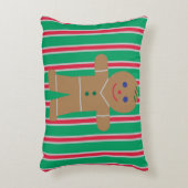 おもしろいファンシージンジャーブレッドマン アクセントクッション (正面(垂直))