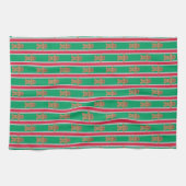 おもしろいファンシージンジャーブレッドマン キッチンタオル (横)