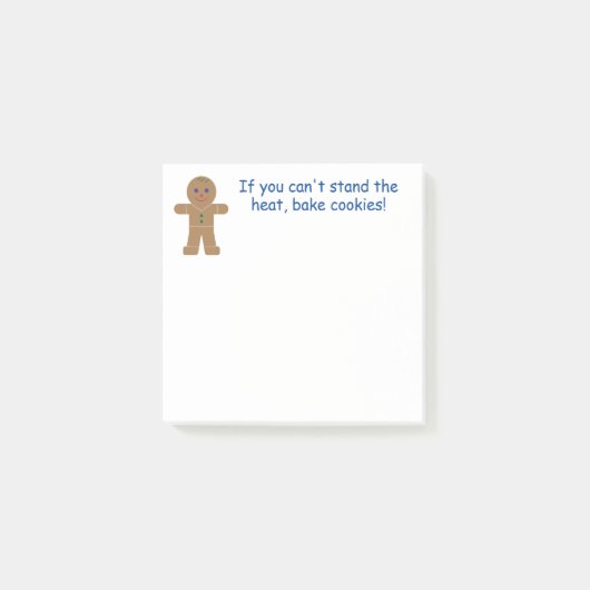 おもしろいファンシージンジャーブレッドマン ポストイット (正面)