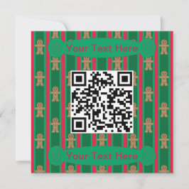 おもしろいファンシージンジャーブレッドマン 招待状