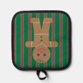 おもしろいファンシージンジャーブレッドマン 鍋敷き (正面)