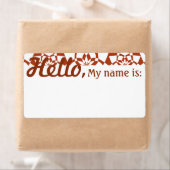 おもしろいファンシーパーティー名タグ – Brick GeoFlowers ラベル (インサイチュ)