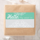 おもしろいファンシーパーティー名タグ – Seaooam & Gray ラベル (インサイチュ)