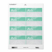 おもしろいファンシーパーティー名タグ – Seaooam & Gray ラベル (フルシート)