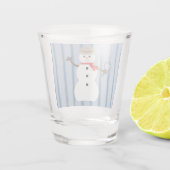 おもしろいファンシー雪だるま刑事 ショットグラス (裏面)