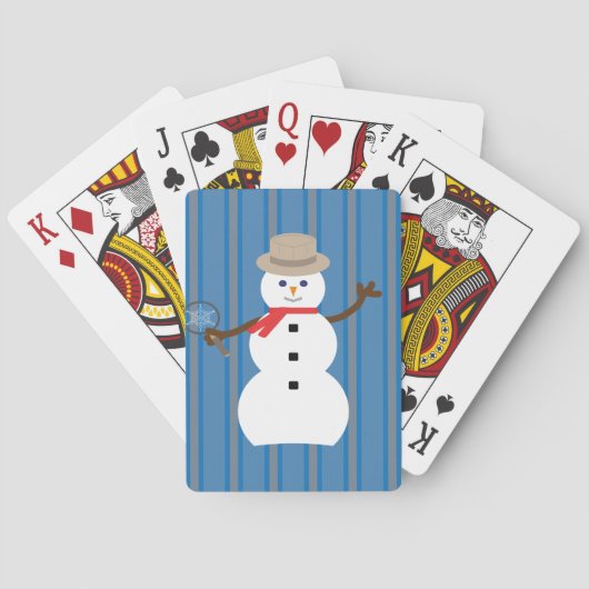 おもしろいファンシー雪だるま刑事 トランプ (裏面)