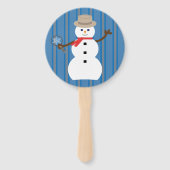 おもしろいファンシー雪だるま刑事 ハンドファン (裏面)