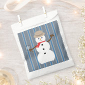 おもしろいファンシー雪だるま刑事 フェイバーバッグ (クリップ留めされた状態)