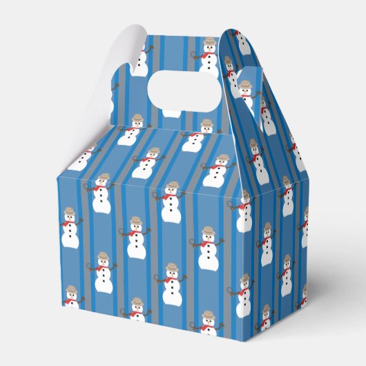 おもしろいファンシー雪だるま刑事 フェイバーボックス (正面サイド)