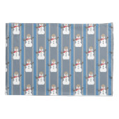 おもしろいファンシー雪だるま刑事 枕カバー (裏面)