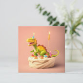 おもしろいファンタジーお誕生日ケーキ カード (スタンド正面)